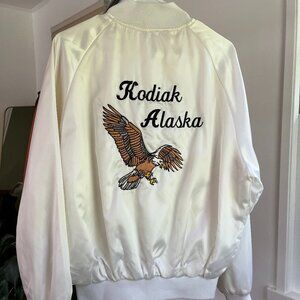 Vintage Satin Bomber Jacket